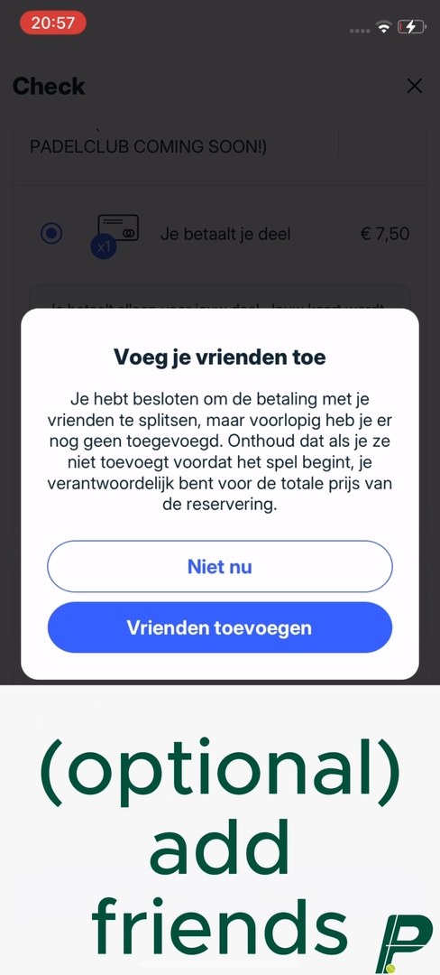 Zo boek je een terrein op Playtomic — beeld 19 van 22